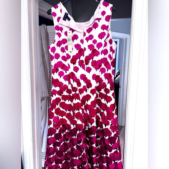 🌺 Beautiful Vintage Long Tall Sally Spring Poppy Ladies Dress - Size 12 - Picture 7 of 16